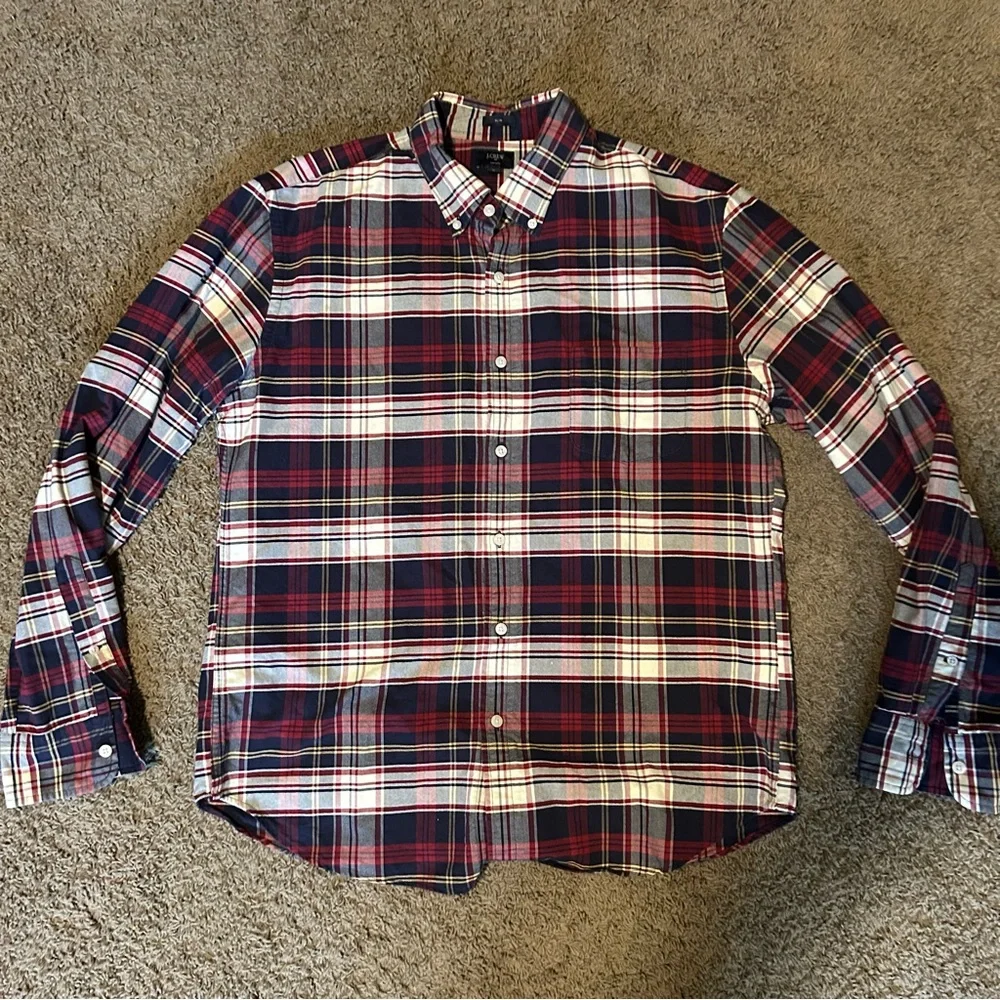 J. Crew Slim Oxford Flannel Shirt